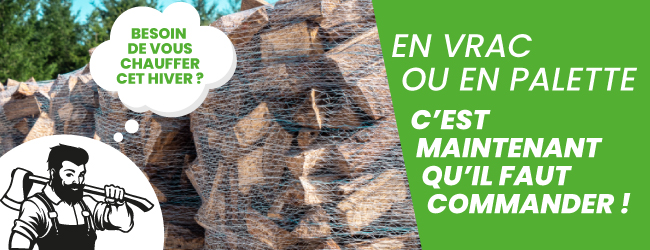 Commande de bois en vrac ou en palette